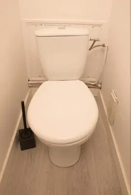 Salle de bains dans l'établissement Charmant appartement T1 Mâcon