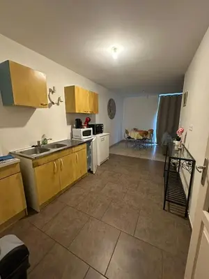 Cuisine ou kitchenette dans l'établissement L'epicéa