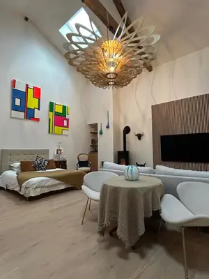 Télévision ou salle de divertissement dans l'établissement Studio Clos des Renauds