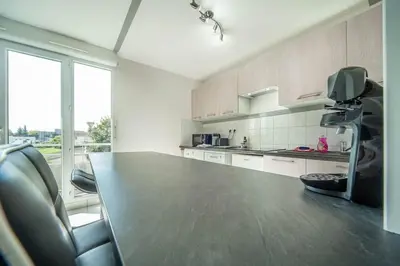 Cuisine ou kitchenette dans l'établissement L Idylle Royale de Chatenoy Proche A6 Parking Facile et securise