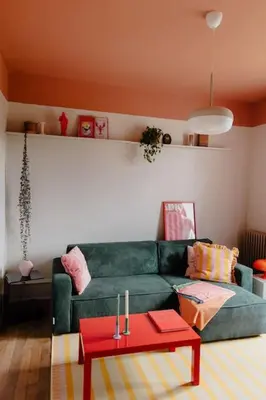 Coin salon dans l'établissement Maison POP à la campagne