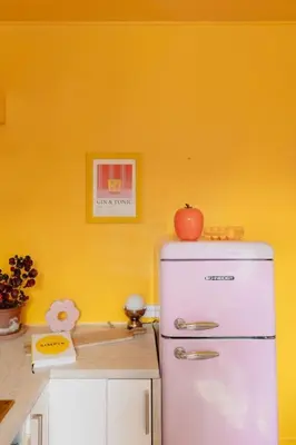 Cuisine ou kitchenette dans l'établissement Maison POP à la campagne