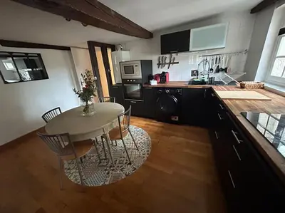 Cuisine ou kitchenette dans l'établissement Trop chouette au centre de Dijon