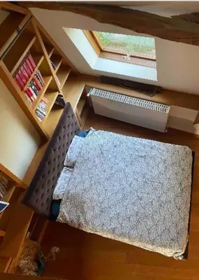 Un ou plusieurs lits dans un hébergement de l'établissement Gîte bourguignon premium