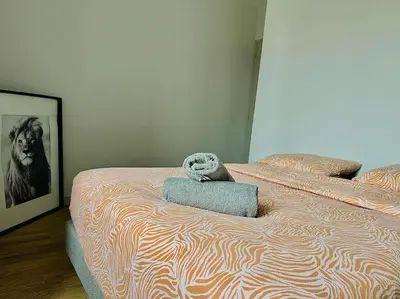 Un ou plusieurs lits dans un hébergement de l'établissement Loco Parc Duplex