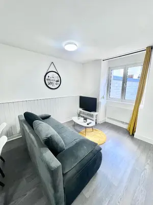 Télévision ou salle de divertissement dans l'établissement appartement confort
