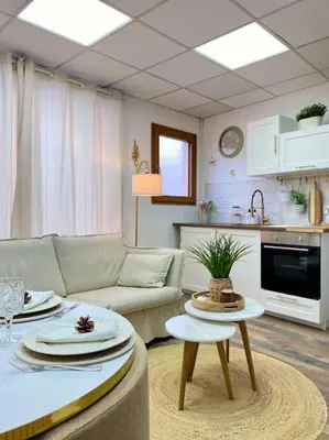 Cuisine ou kitchenette dans l'établissement Le petit bain du Logis