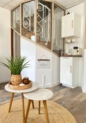 Cuisine ou kitchenette dans l'établissement Le petit bain du Logis