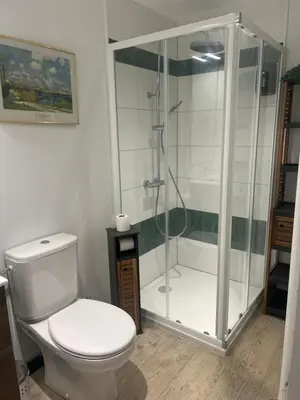 Salle de bains dans l'établissement Harmonie Chalain Appartements
