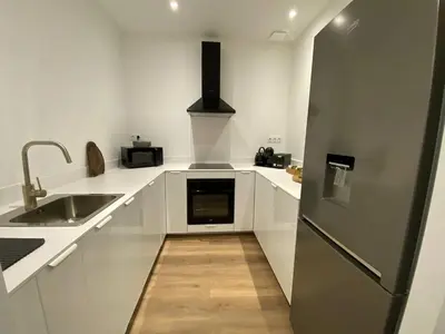 Cuisine ou kitchenette dans l'établissement La parenthèse T2 tout neuf moderne et chaleureux