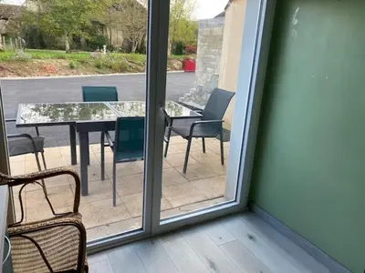 Balcon ou terrasse dans l'établissement Au calme