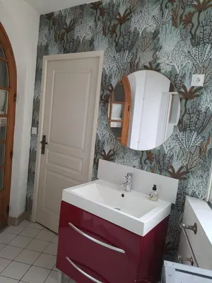 Salle de bains dans l'établissement Bel appartement