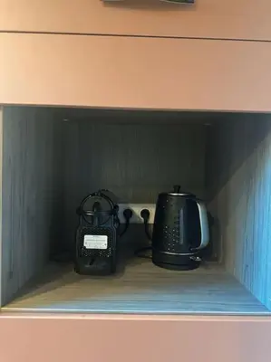 Plateau bouilloire dans l'établissement La mezzanine