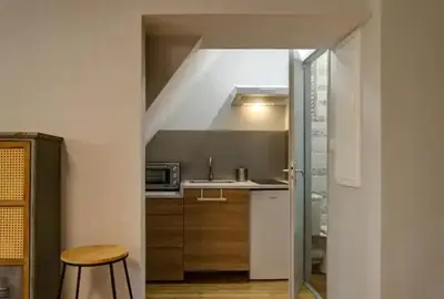 Cuisine ou kitchenette dans l'établissement refuge