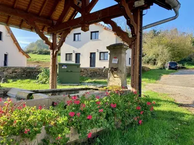 Jardin de l'établissement Le gîte de la fontaine - le renard