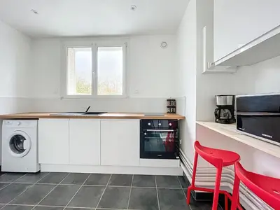 Cuisine ou kitchenette dans l'établissement Le d'Alembert - Joli T3 lumineux et spacieux