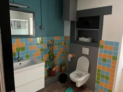 Salle de bains dans l'établissement La petite maison d issy