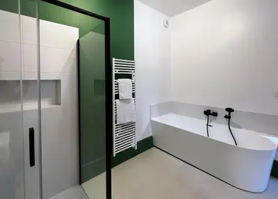 Salle de bains dans l'établissement Le Séquoia