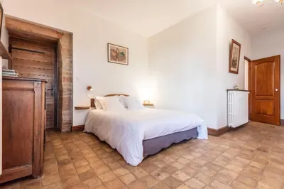 Un ou plusieurs lits dans un hébergement de l'établissement Château de Salornay