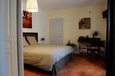 Un ou plusieurs lits dans un hébergement de l'établissement B&B Chez Marie