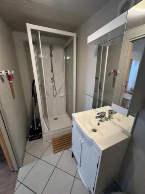 Salle de bains dans l'établissement La petite condemine