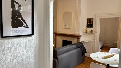 Coin salon dans l'établissement Au coeur d'Autun