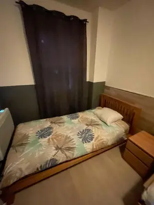 Un ou plusieurs lits dans un hébergement de l'établissement Logement 20 min de Dijon Fenay