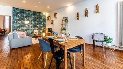 Coin salon dans l'établissement Le Balcon des Cordeliers - Homillesime