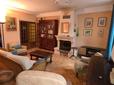 Coin salon dans l'établissement La rainette