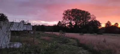 Lever ou coucher de soleil vu de le camping ou à proximité