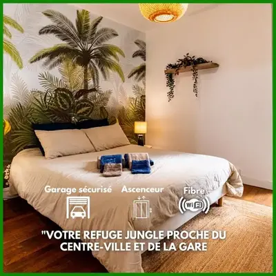 JunglAppart T3 Familial Proche Gare & Centre I Garage Inclus par CN Loc