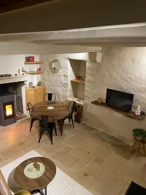 Cuisine ou kitchenette dans l'établissement Maison authentique