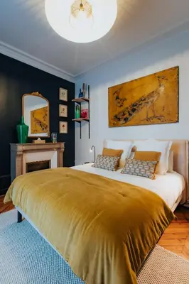 Un ou plusieurs lits dans un hébergement de l'établissement L'appartement - Meursault