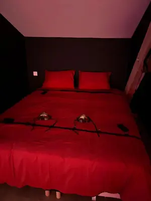 Un ou plusieurs lits dans un hébergement de l'établissement La secret room