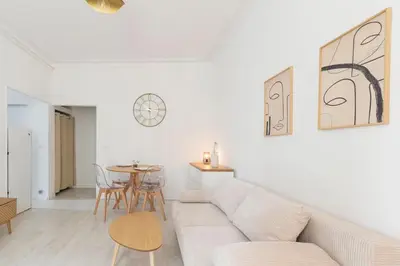 Coin salon dans l'établissement Appartement 4 personnes - Cité de la gastronomie