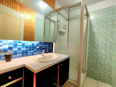Salle de bains dans l'établissement Villa des étoiles