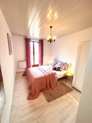 Un ou plusieurs lits dans un hébergement de l'établissement Appartement en plein centre-ville Gare Darcy
