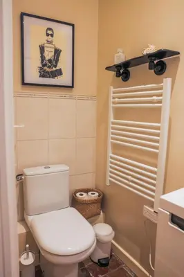 Salle de bains dans l'établissement Terrasse d'Aubonne