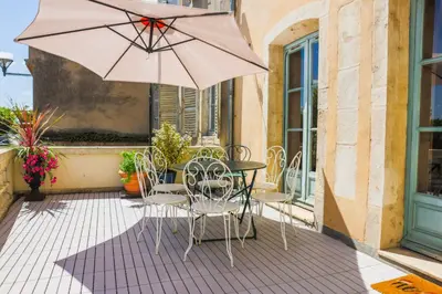 Balcon ou terrasse dans l'établissement Terrasse d'Aubonne
