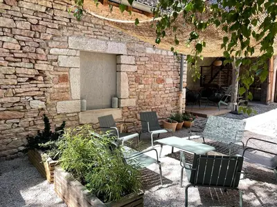 Terrasse ou espace extérieur de l'établissement Gîte Le Clos de Miribel