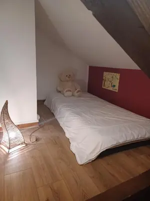 Un ou plusieurs lits dans un hébergement de l'établissement Chambre au calme - Université