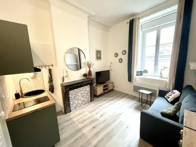 Coin salon dans l'établissement Studio La Chouette