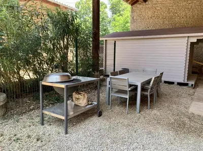 Terrasse ou espace extérieur de l'établissement Le Coup de Coeur Terrasse Calme