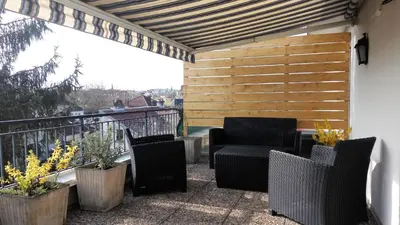 Balcon ou terrasse dans l'établissement 2 Appartements 