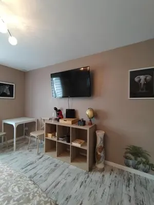 Télévision ou salle de divertissement dans l'établissement La Maison au bord de Saône