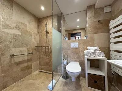 Salle de bains dans l'établissement Gite, chambre d hôte L échoppe est belle