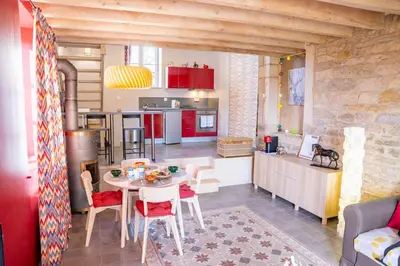 Cuisine ou kitchenette dans l'établissement À La Motte - PARC