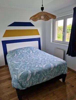 Un ou plusieurs lits dans un hébergement de l'établissement Maisonnette indépendante