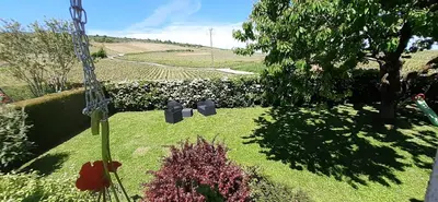 Jardin de l'établissement L'Orée de Nuits Maison avec jardin au pied des vignes