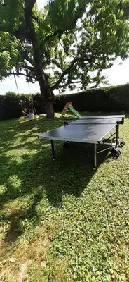 Tennis de table au sein de l'établissement L'Orée de Nuits Maison avec jardin au pied des vignes ou à proximité